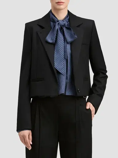 DEREK LAM 10 CROSBY Women's Mona Essential Cropped Blazer | Thumbnail 4 DEREK LAM 10 CROSBY Women's Mona Essential Cropped Blazer | Thumbnail 4
