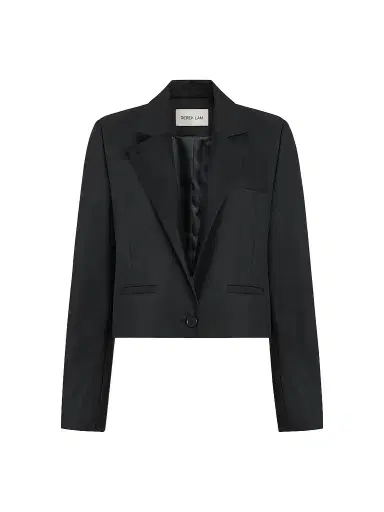 DEREK LAM 10 CROSBY Women's Mona Essential Cropped Blazer | Thumbnail 1 DEREK LAM 10 CROSBY Women's Mona Essential Cropped Blazer | Thumbnail 1