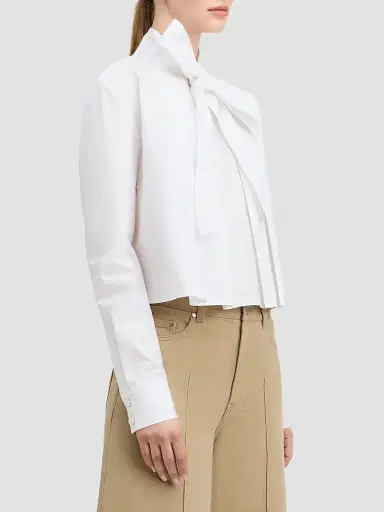 DEREK LAM 10 CROSBY Women's Aiden Cotton Poplin Tieneck Blouse | Thumbnail 5 DEREK LAM 10 CROSBY Women's Aiden Cotton Poplin Tieneck Blouse | Thumbnail 5