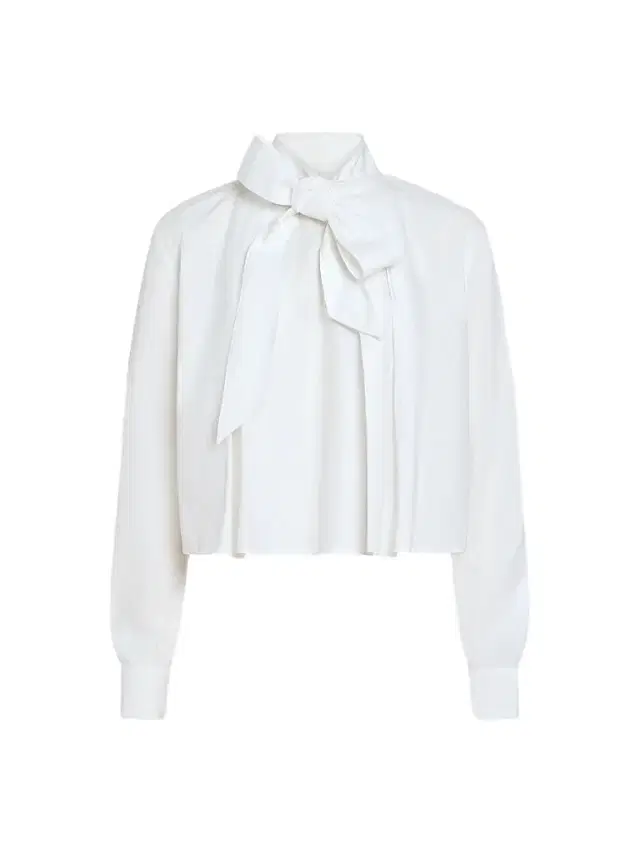 DEREK LAM 10 CROSBY Women's Aiden Cotton Poplin Tieneck Blouse