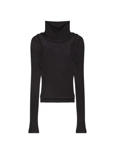 Helmut Lang Women's Layered Sheer Turtleneck Top | Thumbnail 1