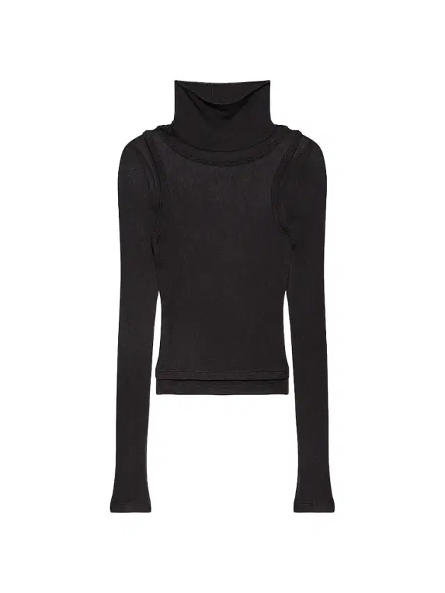 Helmut Lang Women's Layered Sheer Turtleneck Top