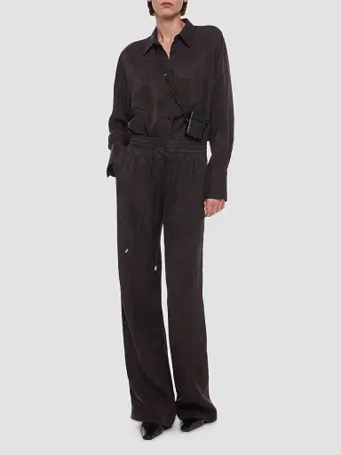 Helmut Lang Women's High-Low Hem Draped Shirt | Thumbnail 2 Helmut Lang Women's High-Low Hem Draped Shirt | Thumbnail 2