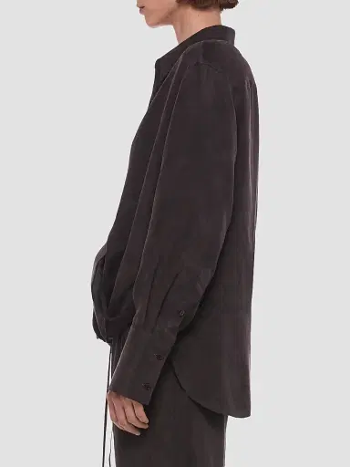 Helmut Lang Women's High-Low Hem Draped Shirt | Thumbnail 6 Helmut Lang Women's High-Low Hem Draped Shirt | Thumbnail 6