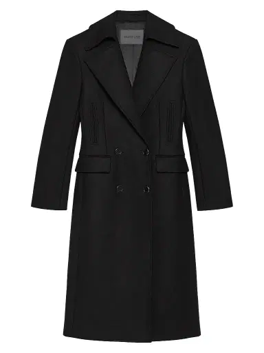 Helmut Lang Women's Wool-Blend Double-Breasted Coat | Thumbnail 1