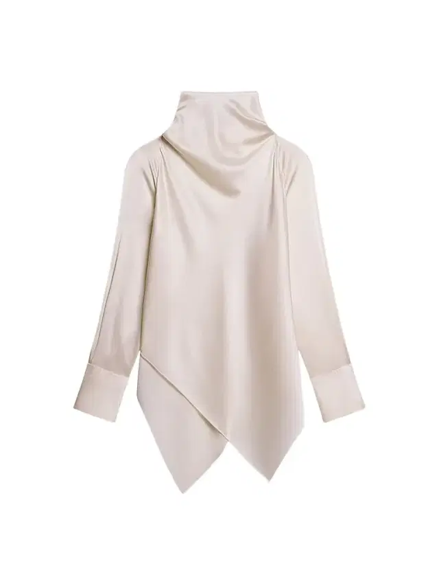Helmut Lang Women's Tie Neck Silk Long-Sleeve Top