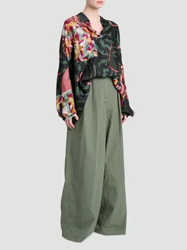 Dries Van Noten Women's Casia Printed Fluid Shirt | Thumbnail 2 Dries Van Noten Women's Casia Printed Fluid Shirt | Thumbnail 2