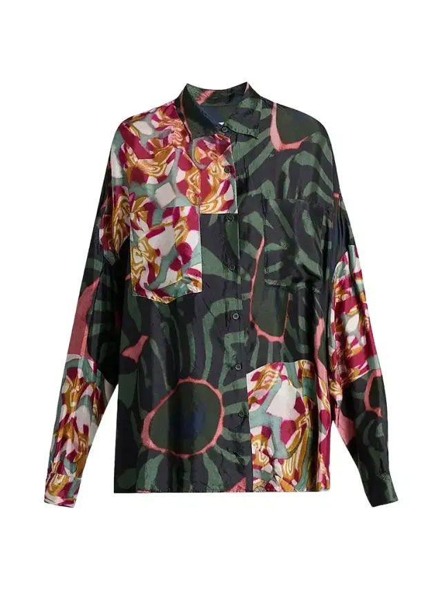 Dries Van Noten Women's Casia Printed Fluid Shirt