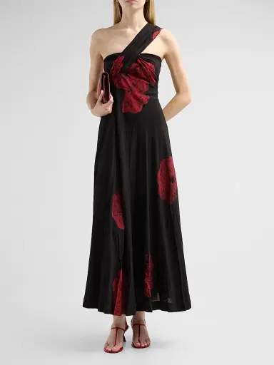 Elisamama Women's Bukola Tie-Dye One-Shoulder Maxi Dress | Thumbnail 2 Elisamama Women's Bukola Tie-Dye One-Shoulder Maxi Dress | Thumbnail 2