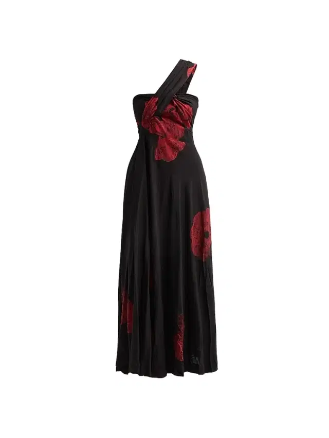 Elisamama Women's Bukola Tie-Dye One-Shoulder Maxi Dress