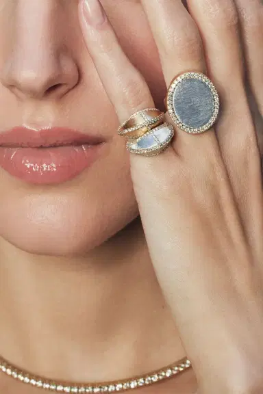 ASHAHA Diamond Halo Candy Ring | Thumbnail 2