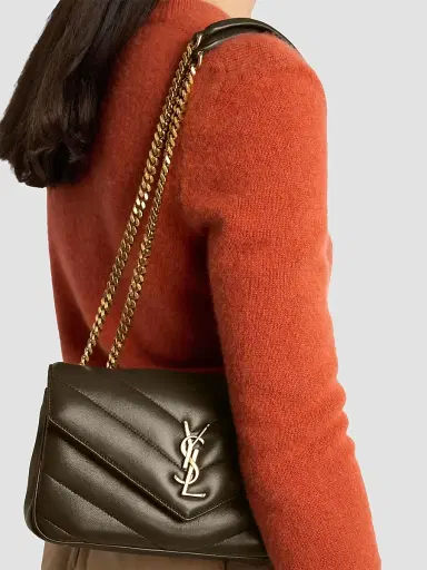 Saint Laurent Women's Loulou Small Shoulder Bag in Matelass Lambskin | Thumbnail 2 Saint Laurent Women's Loulou Small Shoulder Bag in Matelass Lambskin | Thumbnail 2