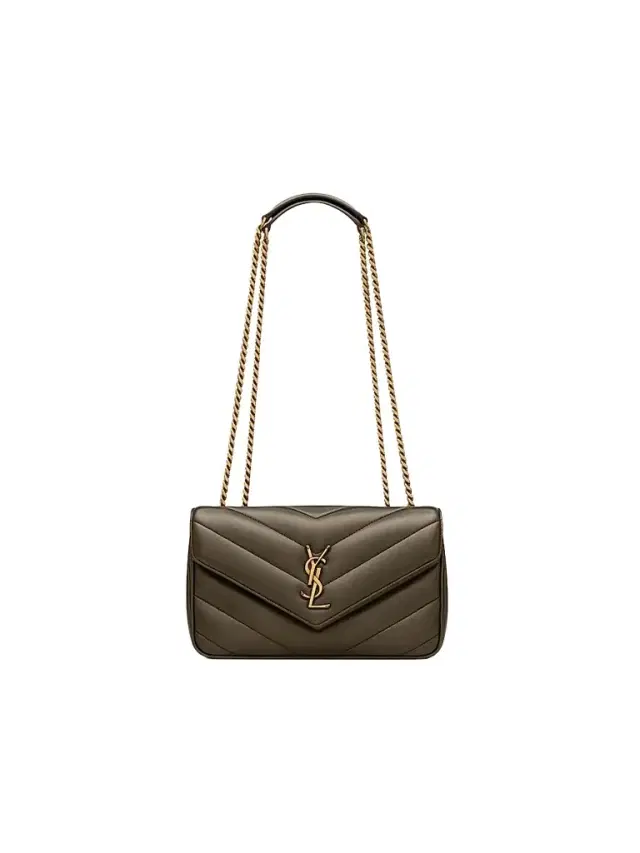 Saint Laurent Women's Loulou Small Shoulder Bag in Matelass Lambskin