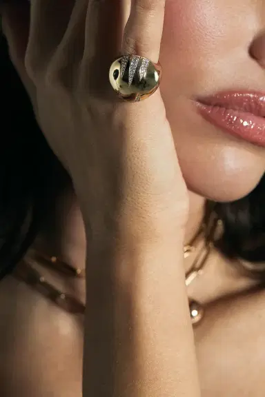 ASHAHA Diamond Kim Dome Ring | Thumbnail 2