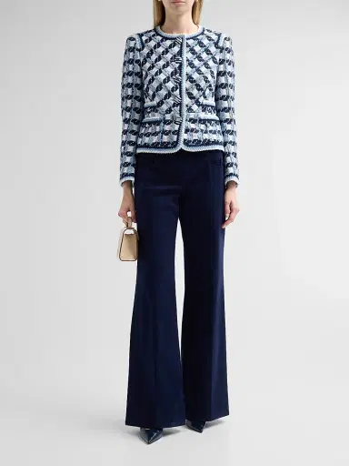 MAISON COMMON Women's Cotton Bouclé Collarless Jacket | Thumbnail 2 MAISON COMMON Women's Cotton Bouclé Collarless Jacket | Thumbnail 2