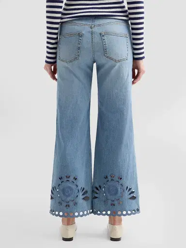 MAISON COMMON Women's Cutout Crop Jeans | Thumbnail 3
