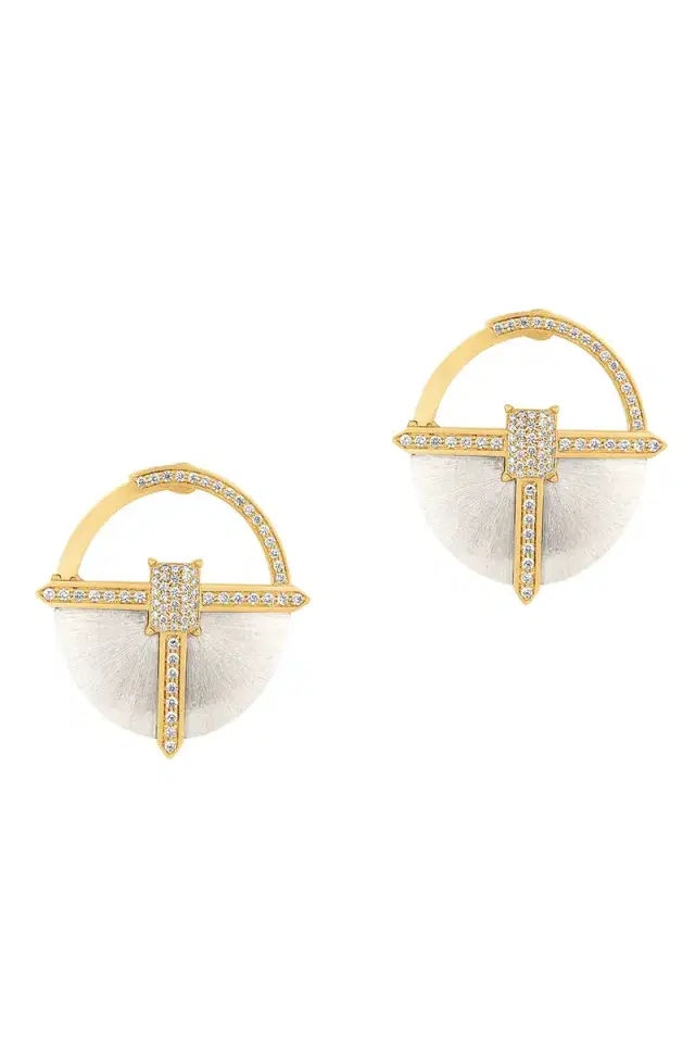 ASHAHA Diamond Hiba Drop Earrings
