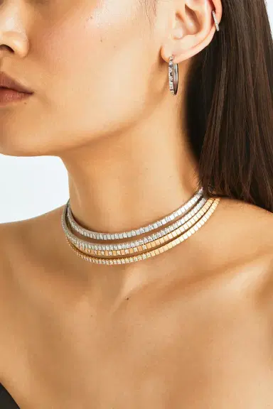 ASHAHA Diamond Shiraz Choker Necklace | Thumbnail 2