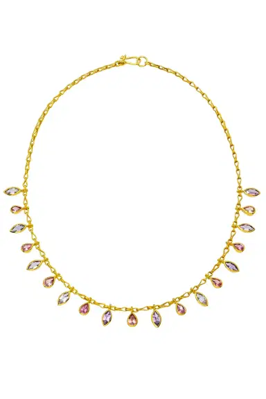 CAMILLE BEINHORN Multicolored Spinel Sapphire Fringe Necklace | Thumbnail 2