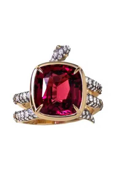 MONICA RICH KOSANN Garnet Never Fear Snake Ring | Thumbnail 1