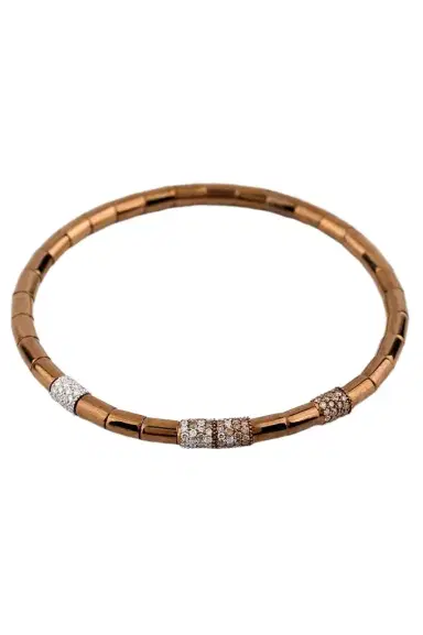 BENOI Brown White Diamonds Rope Bracelet | Thumbnail 1 BENOI Brown White Diamonds Rope Bracelet | Thumbnail 1