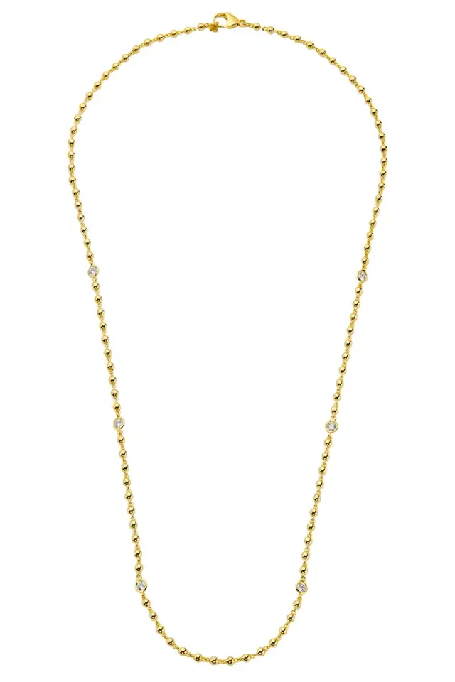 BUDDHA MAMA Diamond Ball Chain Necklace