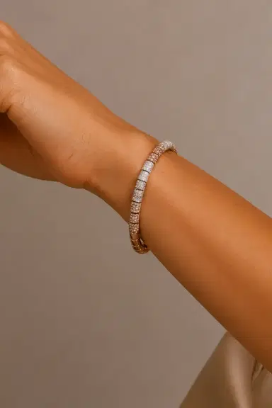 BENOI Brown Diamond Ombre Extensible Rope Bracelet | Thumbnail 2 BENOI Brown Diamond Ombre Extensible Rope Bracelet | Thumbnail 2