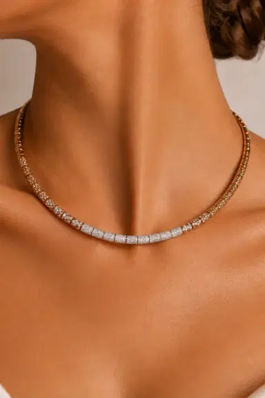 BENOI Brown Diamond Ombre Necklace | Thumbnail 2