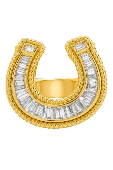 BUDDHA MAMA Diamond Horseshoe Signet Ring | Thumbnail 1 BUDDHA MAMA Diamond Horseshoe Signet Ring | Thumbnail 1