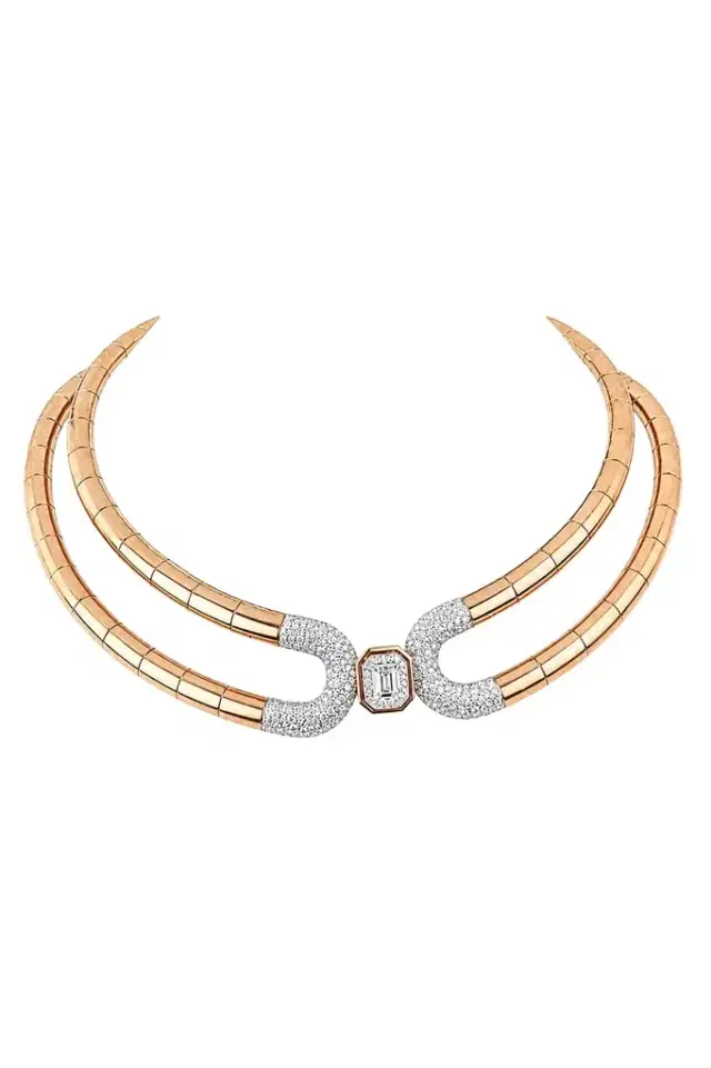 BENOI Diamond Rope Choker Necklace