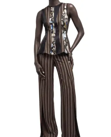 Jason Wu Collection MIXED-MEDIA PANELED SLEEVELESS TOP | Thumbnail 1 Jason Wu Collection MIXED-MEDIA PANELED SLEEVELESS TOP | Thumbnail 1