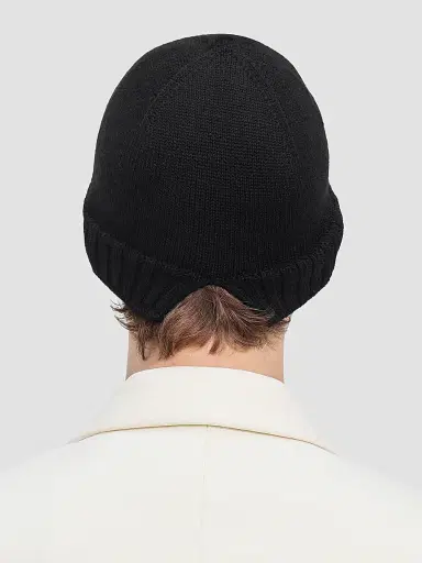 Bottega Veneta Men's Classic Wool Knit Beanie | Thumbnail 3 Bottega Veneta Men's Classic Wool Knit Beanie | Thumbnail 3