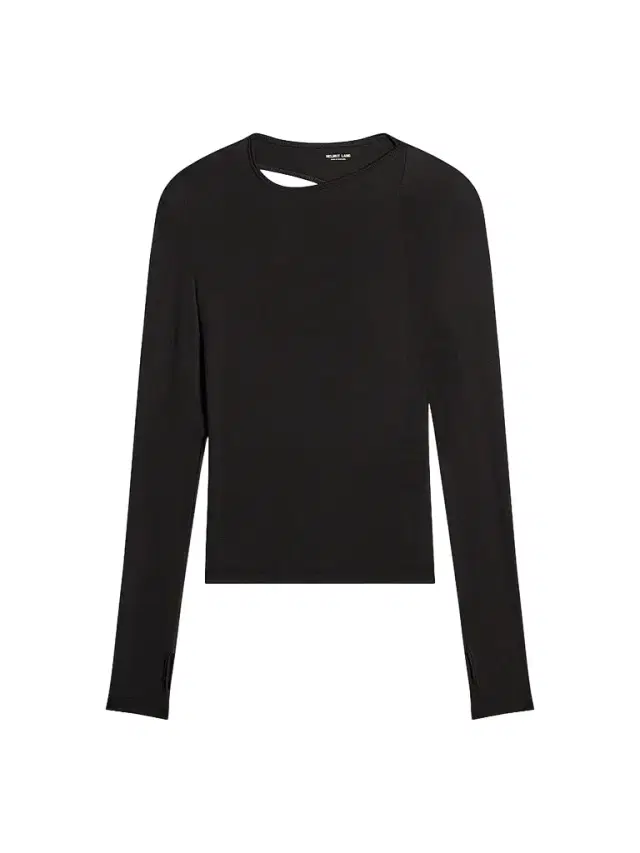 Helmut Lang Women's Asymmetrical Cut-Out Jersey Top