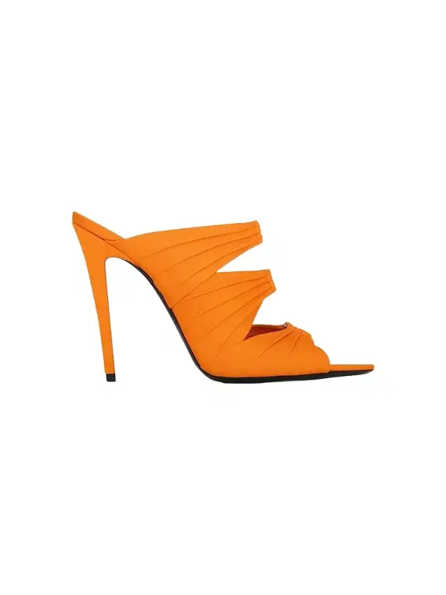 Saint Laurent Women's Emilie Mules in Satin Crepe