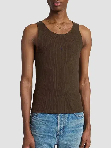 Saint Laurent Men's Cassandre Tank Top | Thumbnail 3