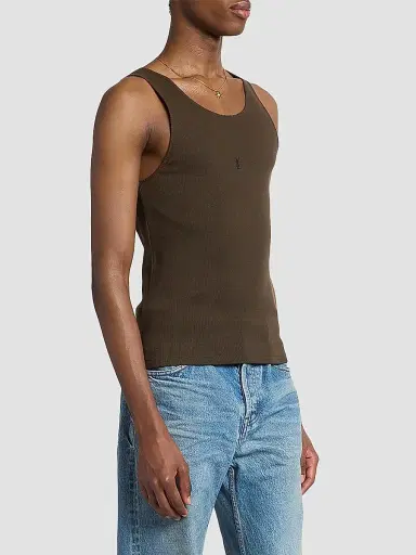 Saint Laurent Men's Cassandre Tank Top | Thumbnail 5
