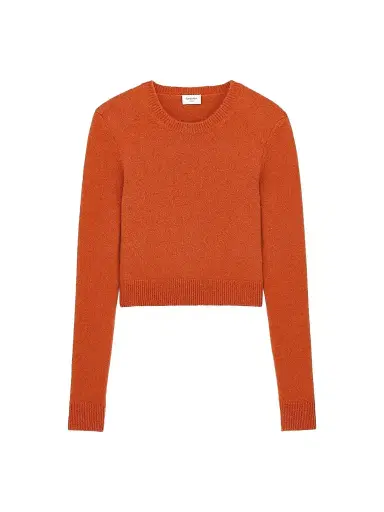 Saint Laurent Women's Crewneck Sweater in Cashmere | Thumbnail 1 Saint Laurent Women's Crewneck Sweater in Cashmere | Thumbnail 1