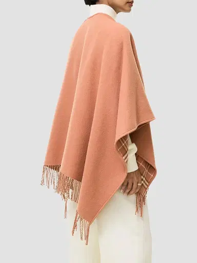 Burberry Women's Reversible Check Wool Cape | Thumbnail 3 Burberry Women's Reversible Check Wool Cape | Thumbnail 3
