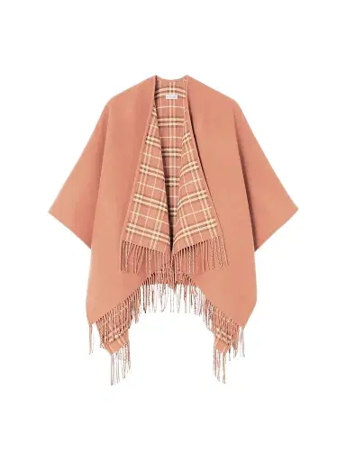 Burberry Women's Reversible Check Wool Cape | Thumbnail 1 Burberry Women's Reversible Check Wool Cape | Thumbnail 1