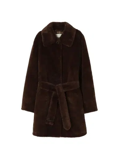 Burberry Women's Belvedere Faux-Fur Car Coat | Thumbnail 1
