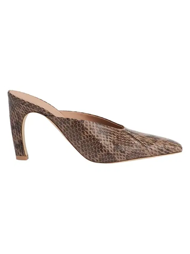 Malone Souliers Women's Rowe 90MM Snakeskin Mules