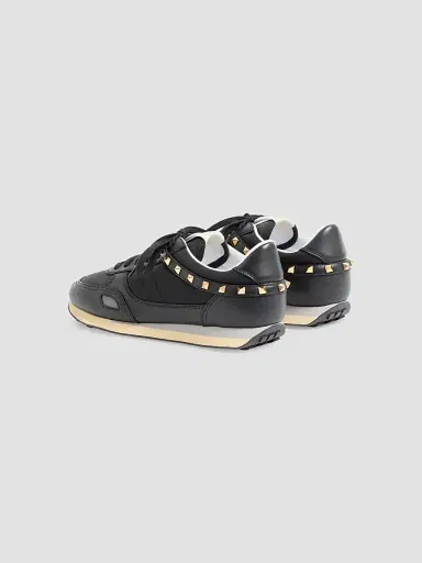 Valentino Garavani Men's Stud Up Sneaker in Leather and Nylon | Thumbnail 5 Valentino Garavani Men's Stud Up Sneaker in Leather and Nylon | Thumbnail 5