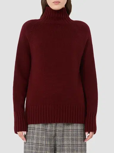 Max Mara Women's Wool and Cashmere Yarn Polo Neck Sweater | Thumbnail 3 Max Mara Women's Wool and Cashmere Yarn Polo Neck Sweater | Thumbnail 3