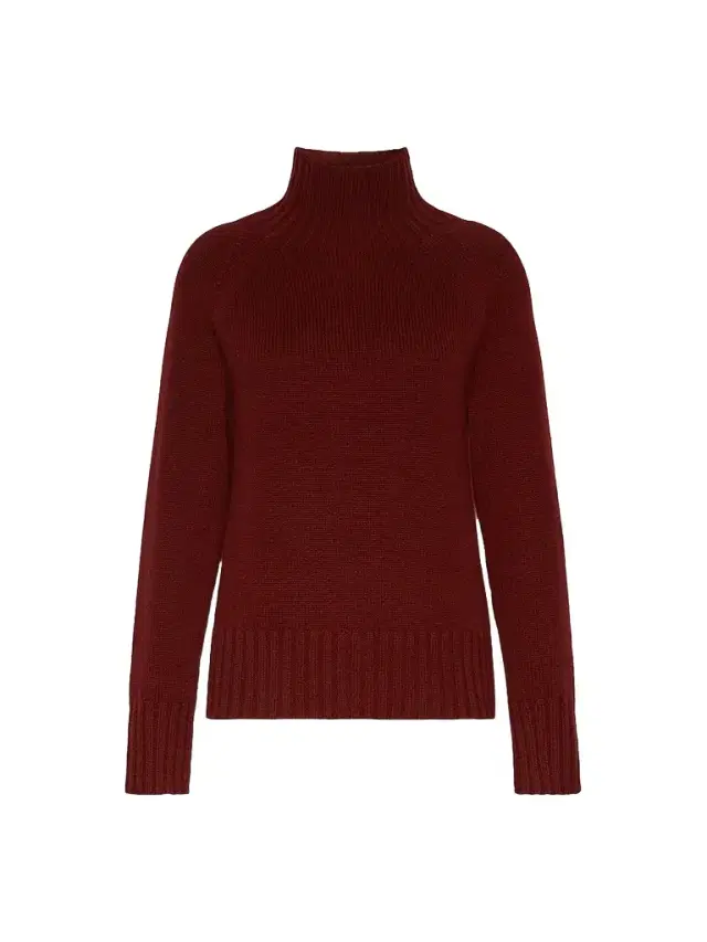 Max Mara Women's Wool and Cashmere Yarn Polo Neck Sweater