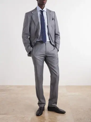 Zegna Cotton-Blend Twill Shirt - Men | Thumbnail 2 Zegna Cotton-Blend Twill Shirt - Men | Thumbnail 2