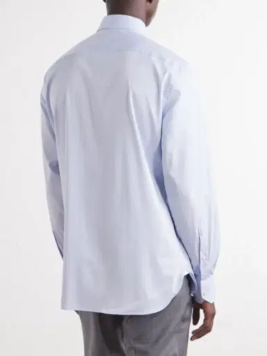 Zegna Cotton-Blend Twill Shirt - Men | Thumbnail 4 Zegna Cotton-Blend Twill Shirt - Men | Thumbnail 4