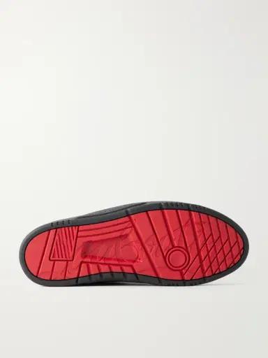 Christian Louboutin Basketball 1 Retro Suede and Mesh-Trimmed Leather Sneakers - Men | Thumbnail 3 Christian Louboutin Basketball 1 Retro Suede and Mesh-Trimmed Leather Sneakers - Men | Thumbnail 3