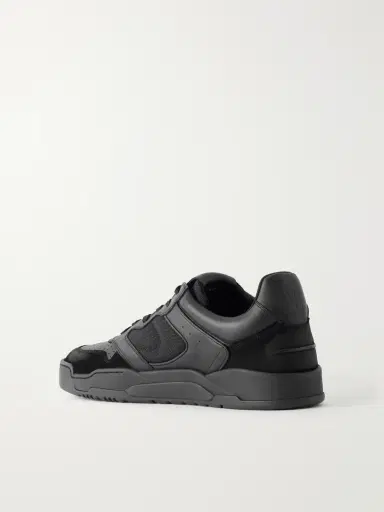 Christian Louboutin Basketball 1 Retro Suede and Mesh-Trimmed Leather Sneakers - Men | Thumbnail 4 Christian Louboutin Basketball 1 Retro Suede and Mesh-Trimmed Leather Sneakers - Men | Thumbnail 4