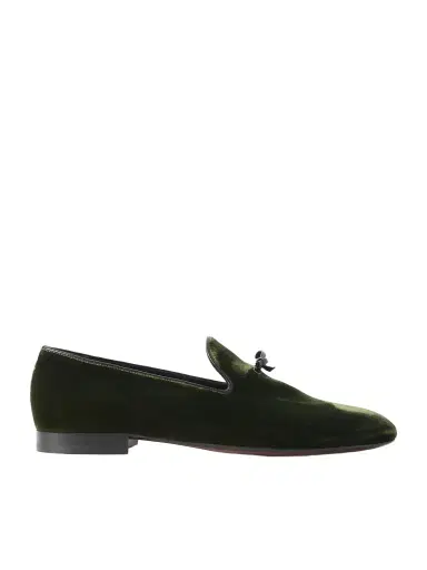 Tom Ford Scott Bow-Detailed Velvet Loafers - Men | Thumbnail 1
