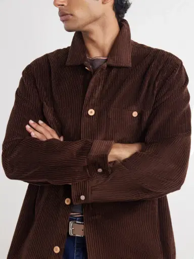 Folk Patch Cotton-Corduroy Overshirt - Men | Thumbnail 5
